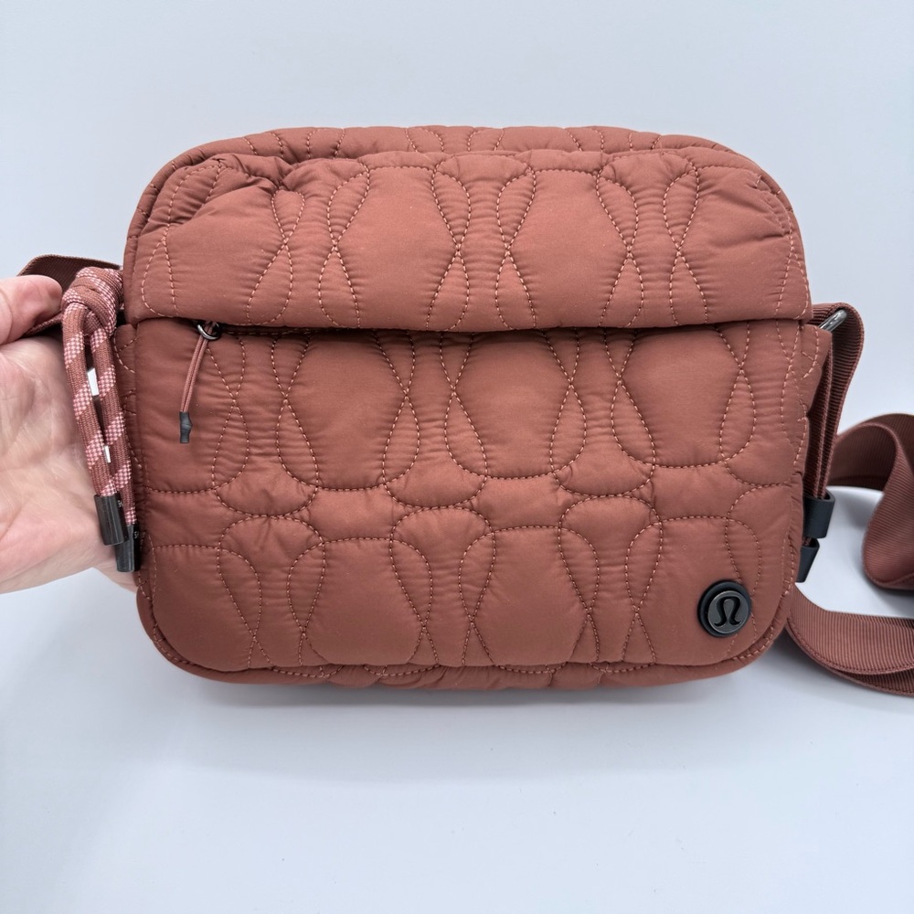 Lululemon Quilted Embrace 4L Crossbody Bag Purse Ancient Copper - Picture 3 of 16